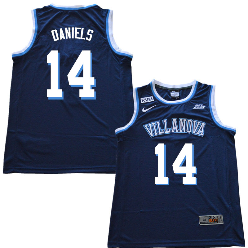 2019 Men #14 Caleb Daniels Villanova Wildcats College Basketball Jerseys Sale-Navy